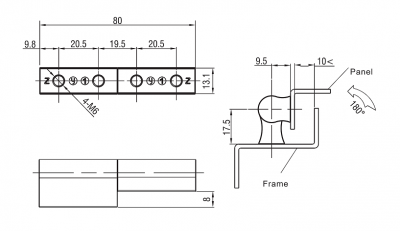 Петля боковая 4430