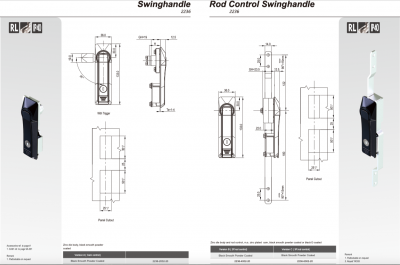 Замок с механизмом тяг 2236