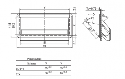 Ручка для боковых панелей 6602