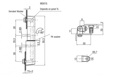 Петля боковая 4416