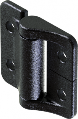 Петля накладная 40Х38 М4 черная 4236