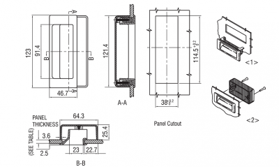  Ручка для боковых панелей 6610