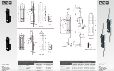Замок 2206 с механизмом тяг ШТВ-18-36-У