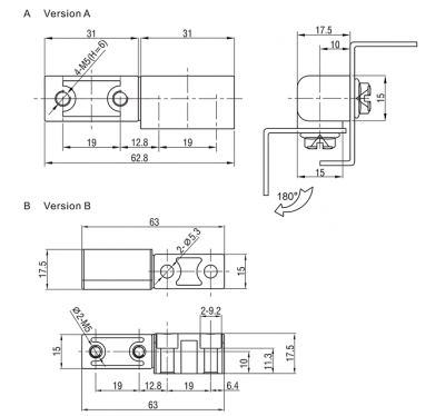 Петля боковая 4402-100
