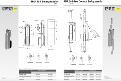 Замок с механизмом тяг 2240