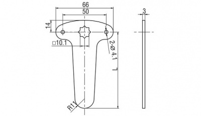 Ригель для замка 4902