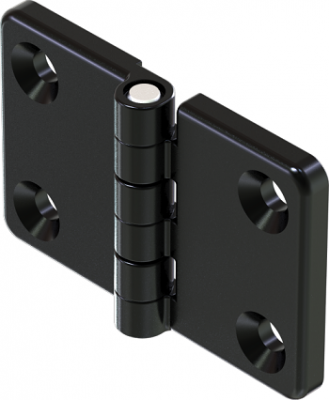 Петля накладная 76х50 М6 черная 4204