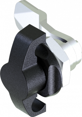 Замок на четверть поворота 2812 с навесным замком 