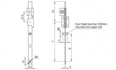 Тяга плоская тип H