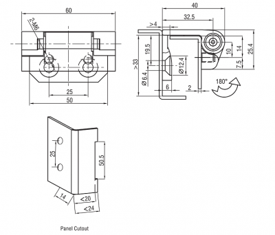 Петля угловая 4624