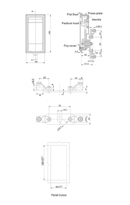 Замок с Т ручкой 3410