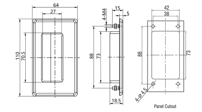  Ручка для боковых панелей 6604