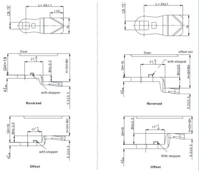 Ригель для замка 0402