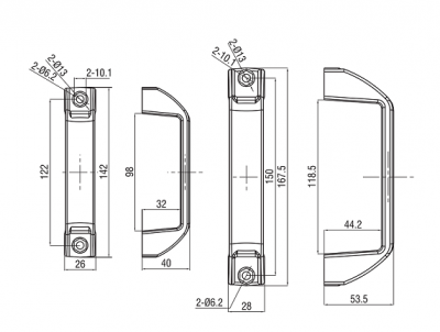 Ручка для электрошкафа 6402