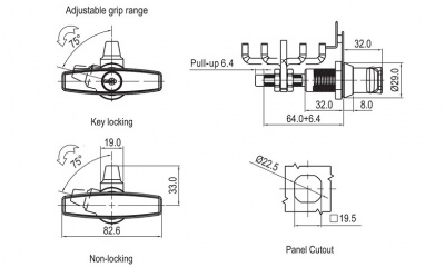 Замок поворотный компрессионный 2878