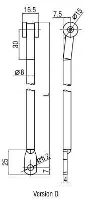 Тяга круглая тип D