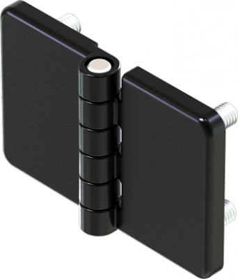 Петля накладная 76х50 М6 черная 4204