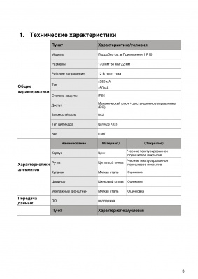 Электронный замок-ручка, механический ключ, дистанционное управление