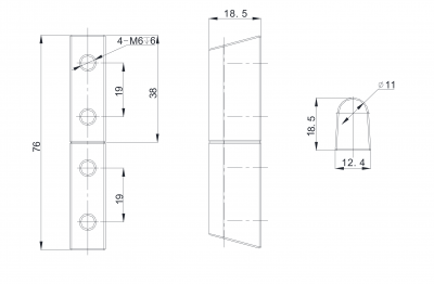 Петля боковая 4434