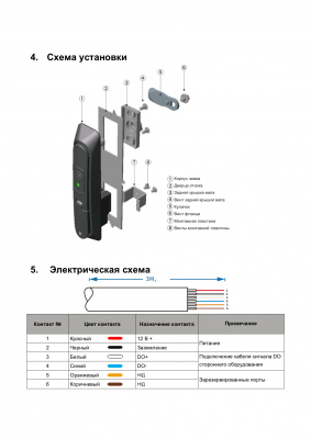 Электронный замок-ручка, механический ключ, дистанционное управление