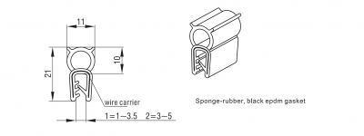 Уплотнитель пазовый 14402