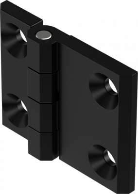 Петля накладная 63х50 черная 4202