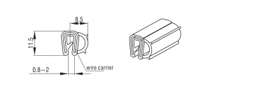 Уплотнитель пазовый 14404