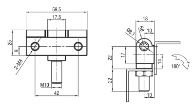 Петля боковая 4664