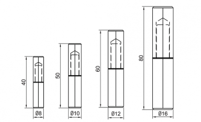 Петля боковая 4824 SUS304