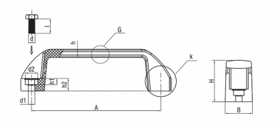 Ручка для электрошкафа 6402