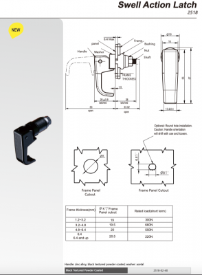 Замок-ручка защелка 2518