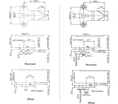 Ригель для замка 9504