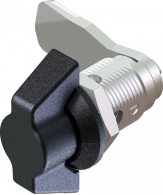 Замок поворотный с ручкой-барашком 2804