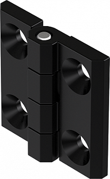 Петля листовая 50X50 М6 черная 4202 SUS316