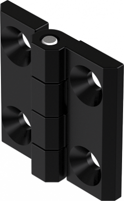 Петля листовая 50X50 М6 черная 4202