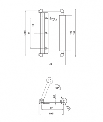 Ручка подпружиненная 6202